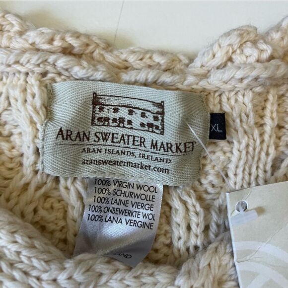 Aran Sweater Market NWT Lambay Aran Sweater for Women - Picture 8 of 13